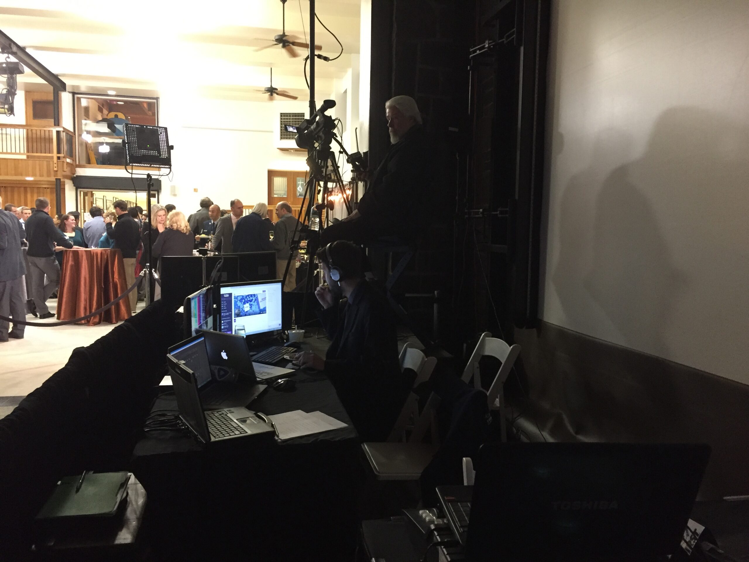 2017 FIRST Founders Reception event-production and audiovisual environment.