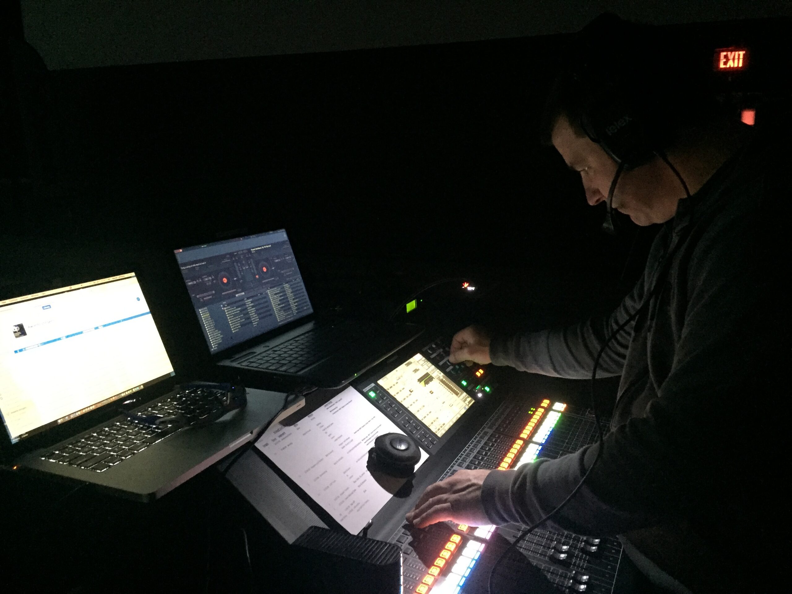 Audio production system at the 2017 FIRST Robotics Competition International Kickoff.