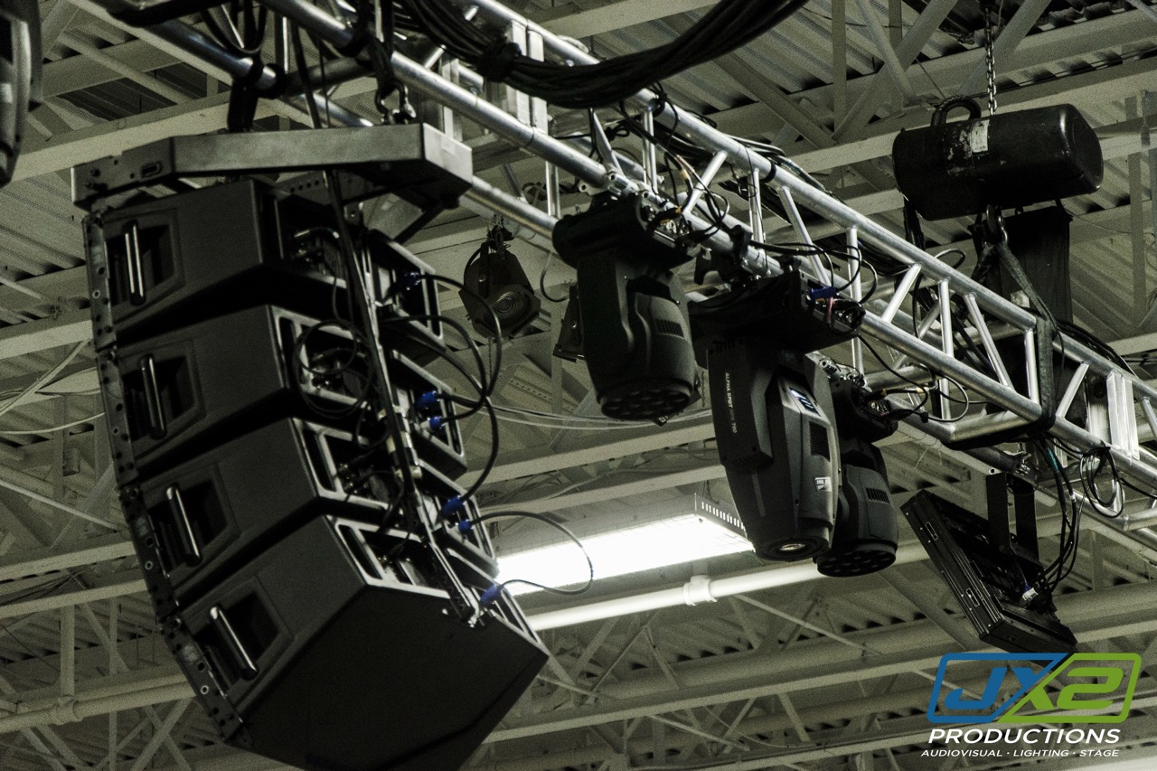 Production equipment for the 2017 FIRST Robotics Competition International Kickoff.