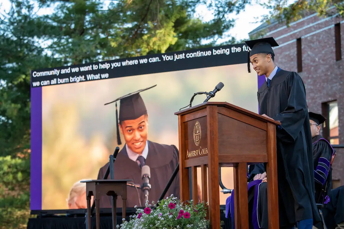 Amherst College Presidential Inauguration event production on October 28, 2022.