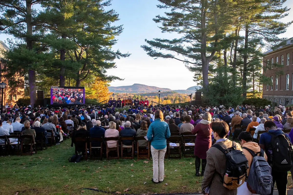 Amherst College Presidential Inauguration event production on October 28, 2022.