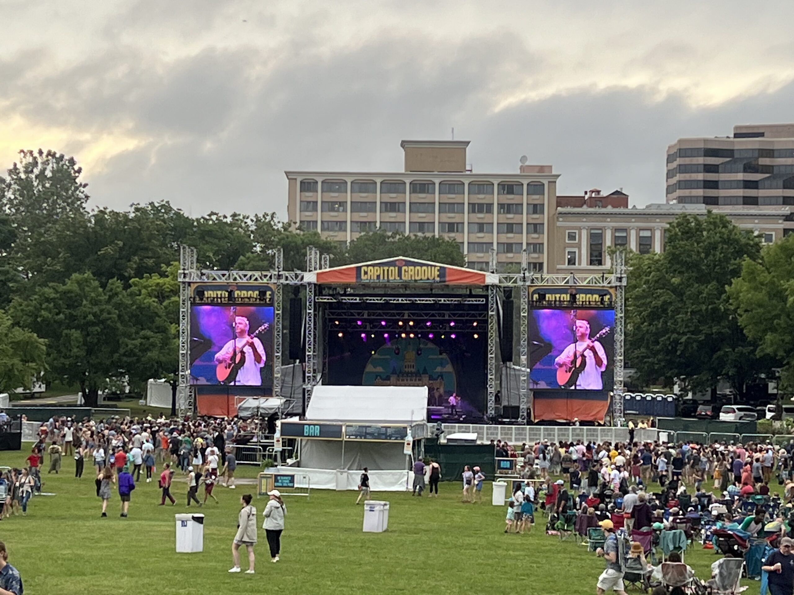 Capitol Groove stage and LED support in Hartford